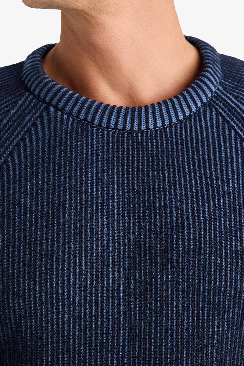 DeFacto Blue Man Standard Fit Crew Neck Knitwear Pullover Casual - Image 5